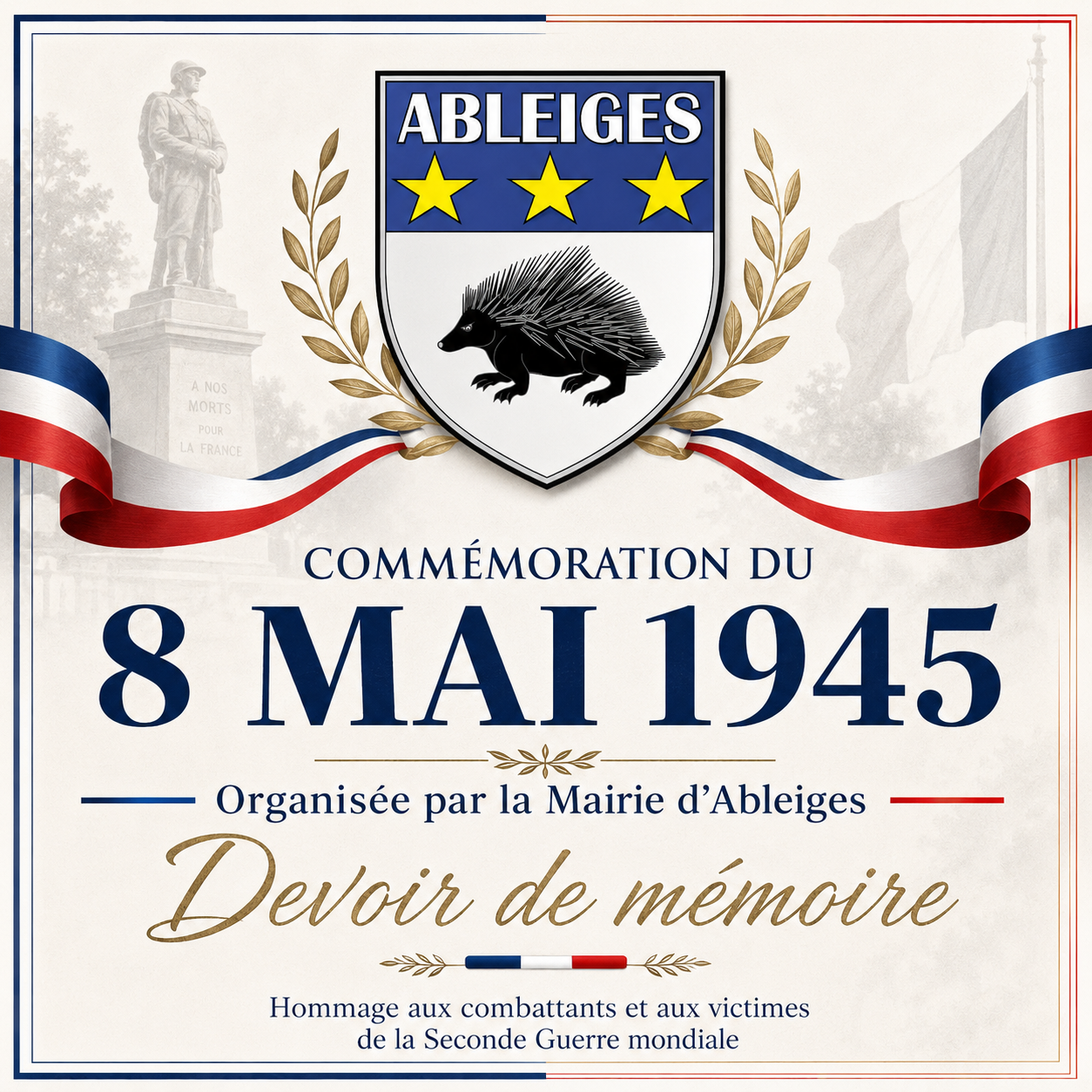 Cérémonie du 8 Mai 1945